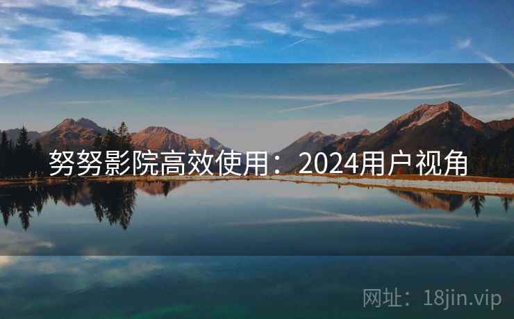 努努影院高效使用：2024用户视角